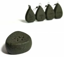 Fox Camotex Flat Pear Swivel Carp Lead - Swivel leads