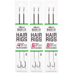 Korda Basix Hair Rigs Wide Gape - Hair rigs & rigs