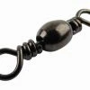 Mustad Black Barrel Swivels (77210) - Swivels & crimps