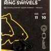 Avid Carp Quick Change Ring Swivels - Swivels & crimps