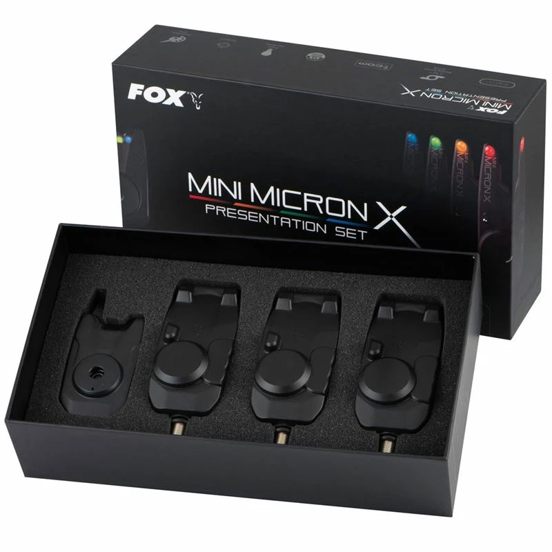 Fox Mini Micron X Presentation Sets - Bite alarm sets 1 Fox Mini Micron X Presentation Sets - Bite alarm sets