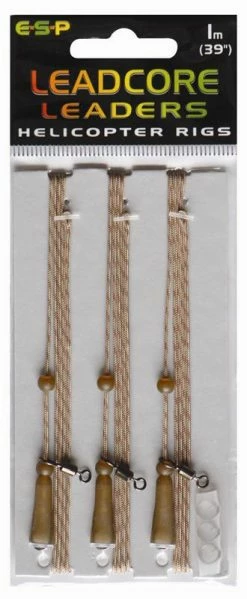 ESP Leadcore Leader Helicopter Rig 1.0m - Ready made leaders -Carp Sales Store heli20rig20sandy201m
