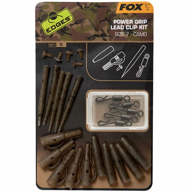 Fox Edges Camo Power Grip Lead Clip Kit - Lead clips & sleeves 1 Fox Edges Camo Power Grip Lead Clip Kit - Lead clips & sleeves