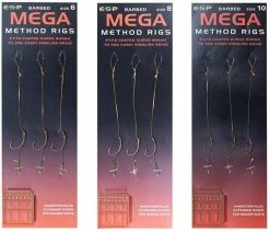 ESP Mega Method Rigs Barbed - Hair rigs & rigs