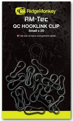 Ridge Monkey Connexion QC Hooklink Clips - Swivels & crimps