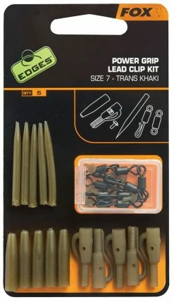 Fox Edges Power Grip Lead Clip Kit - Lead clips & sleeves
