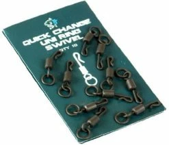 Nash Quick Change Uni Ring Swivels - Swivels & crimps