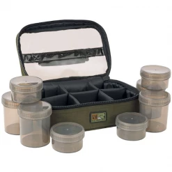 Fox R-Series Hookbait Bag + 8 Pots - Bait storage