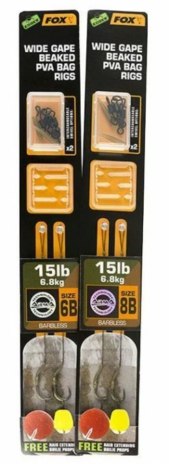 Fox Edges Wide Gape Beaked PVA Ready Rigs - Hair rigs & rigs -Carp Sales Store nbzumb4n636275937733318338