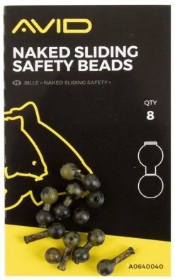 Avid Carp Naked Sliding Safety Beads -