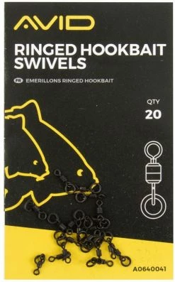 Avid Carp Ringed Hookbait Swivels - Swivels & crimps