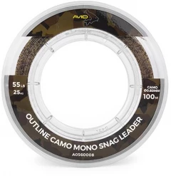 Avid Carp Outline Camo Mono Snag Leader - Snag & shock leaders