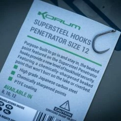 Korum Supersteel Penetrator Hooks - 5 Korum Supersteel Penetrator Hooks - -Carp Sales Store s5mmbsfi637508853274890170