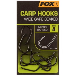 Fox Carp Hooks Wide Gape Beaked -