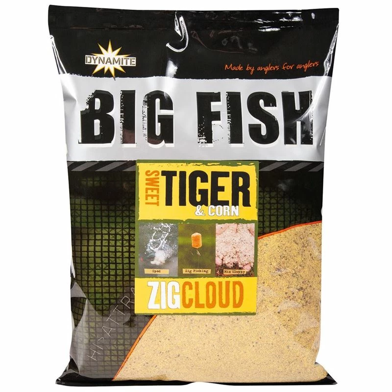 Dynamite Baits Big Fish Sweet Tiger & Corn Zig Cloud 1.8kg - Groundbait 1 Dynamite Baits Big Fish Sweet Tiger & Corn Zig Cloud 1.8kg - Groundbait