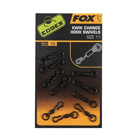 Fox Edges Quick Change Hook Ring Swivels - Swivels & crimps 1 Fox Edges Quick Change Hook Ring Swivels - Swivels & crimps